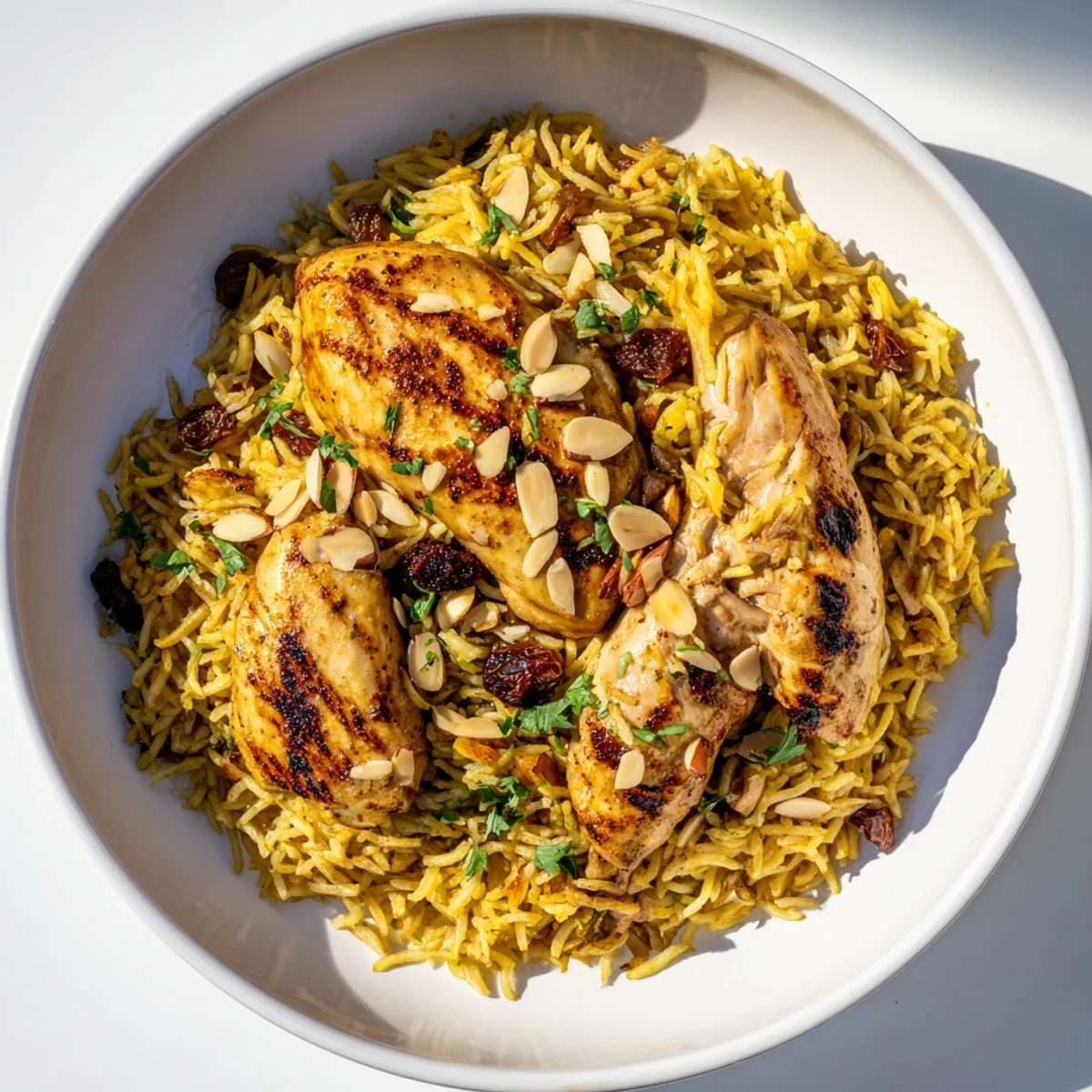 Saffron Chicken Rice Pilaf