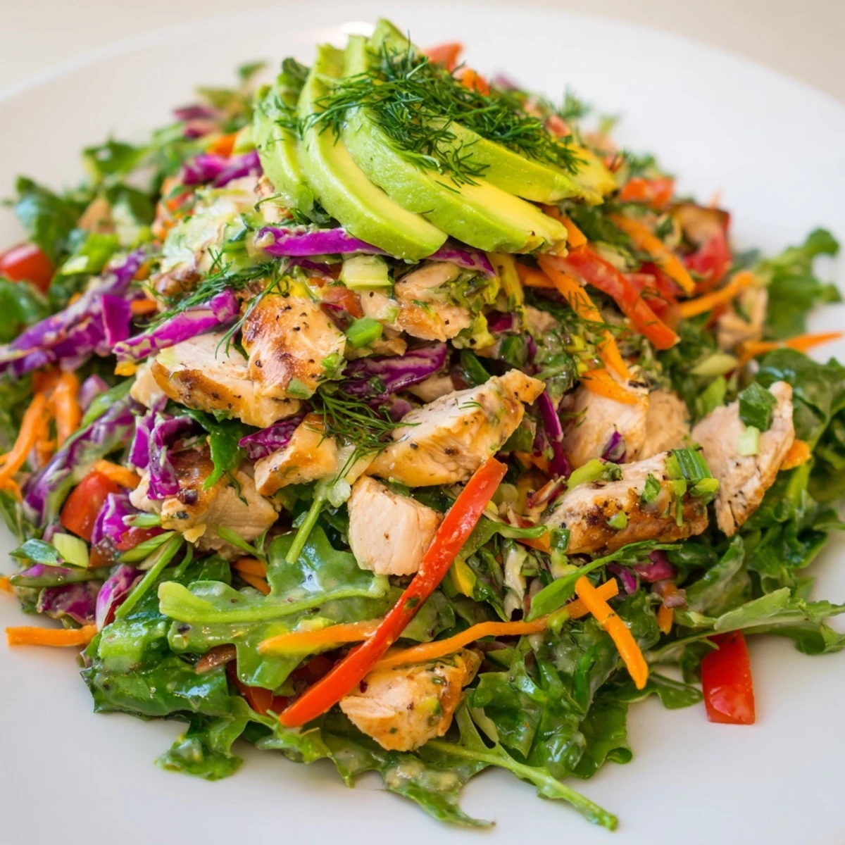 Poppy-Inspired Chicken Salad Wraps, filled with colorful veggies and creamy dressing, ready to eat.