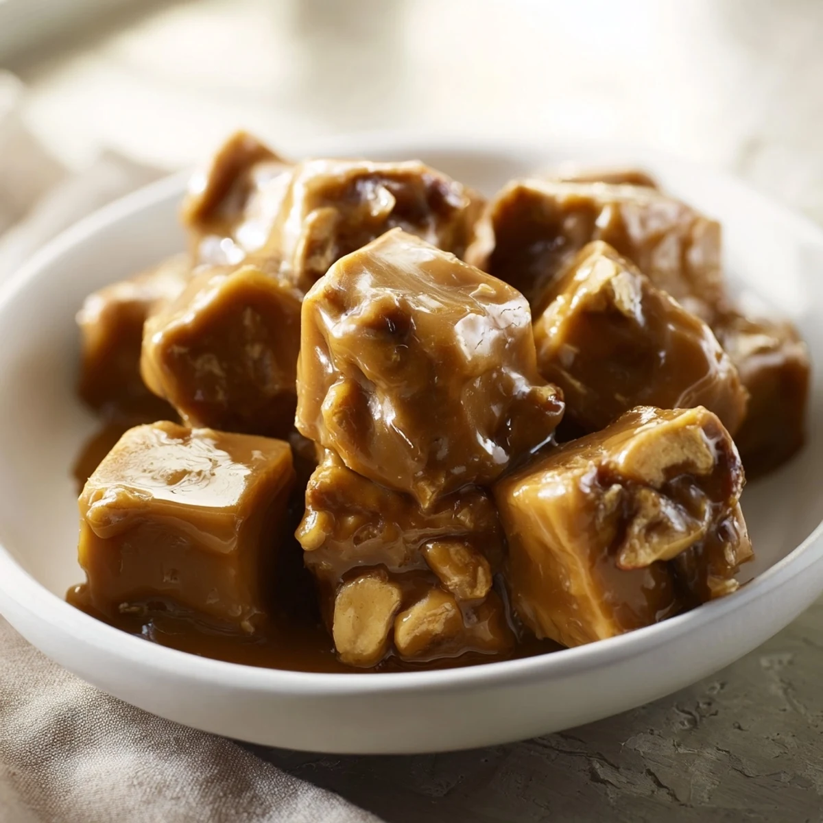 Close-up of a steaming slice of delicious Weekend Cabin-Style Sticky Toffee Pudding, ready to eat.
