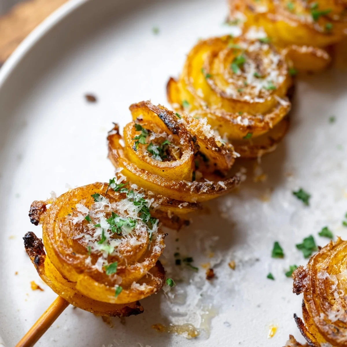 Crispy Spiralized Tornado Potatoes