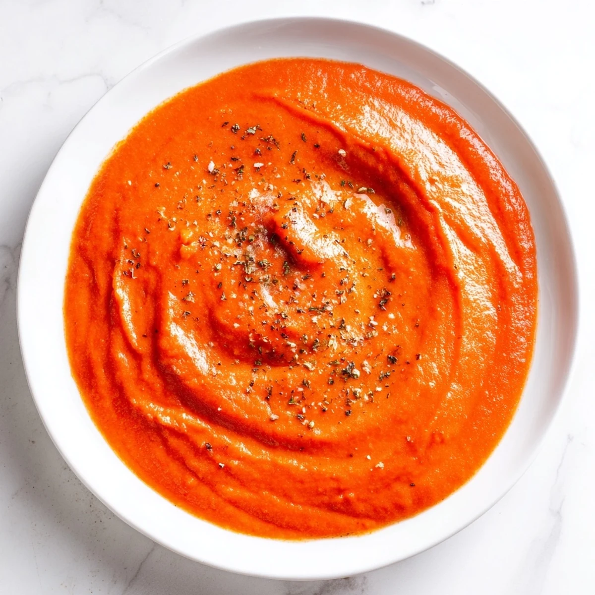 Bright red Instant Creamy Marinara Hack simmering, with butter melting, promising a delicious, quick sauce.