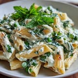 Pea Ricotta Pasta with Mint