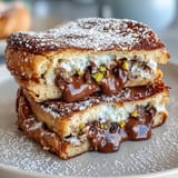 Dubai Chocolate Pistachio Croissant Toast