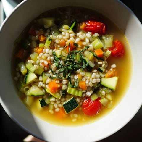 Simple Homemade Grain Vegetable Soup