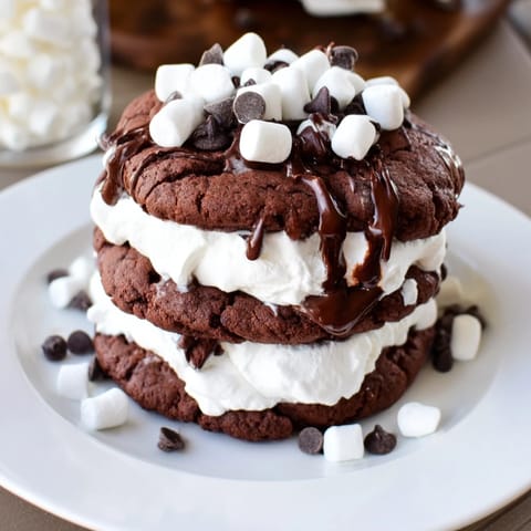 Hot Cocoa Cookie Stack