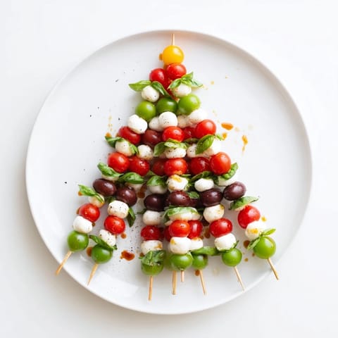 Red Green Caprese Skewers