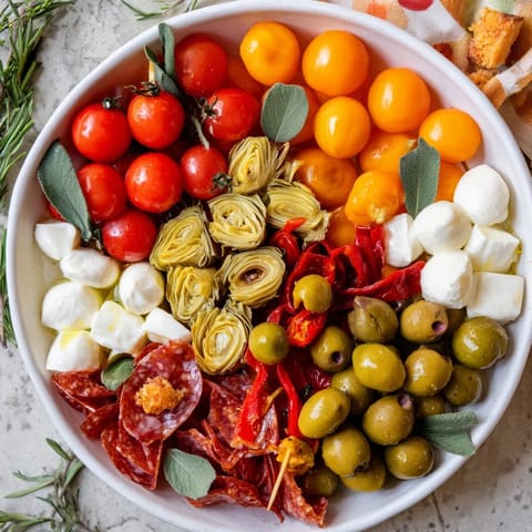 Olive Cherry Tomato Garland