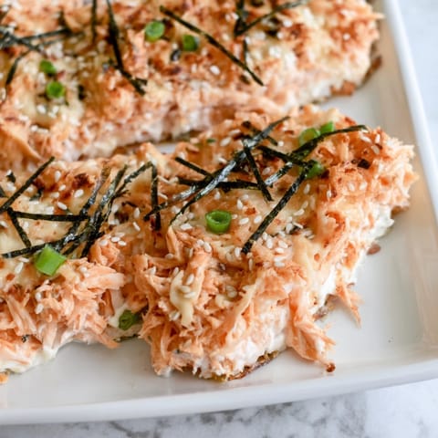 Creamy Salmon Sushi Bake