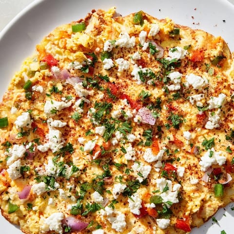 Turkish Menemen Eggs Pizza