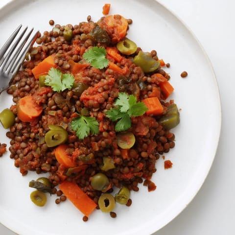 Cuban-Inspired Lentil Picadillo