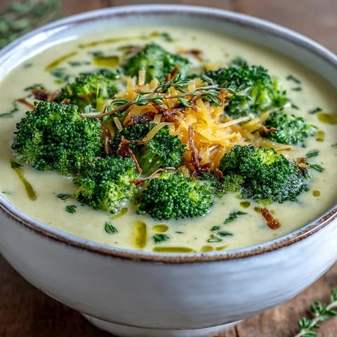 A spoonful of velvety Roasted Broccoli Cheddar Soup lifted from a steaming bowl, revealing smooth texture and melted sharp cheddar.