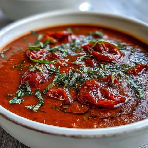 Roasted Tomato Basil Soup
