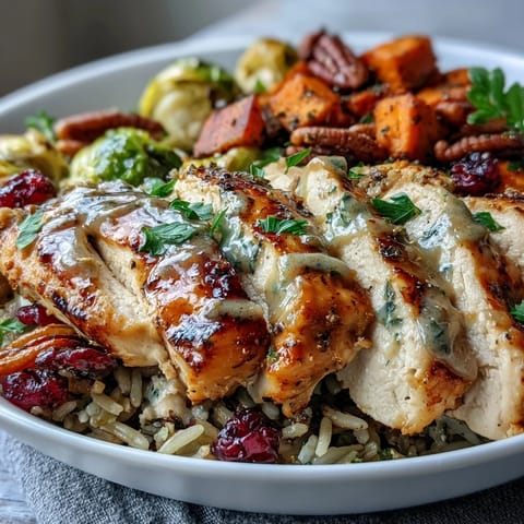 Maple Dijon Chicken Sweet Potato Bowls