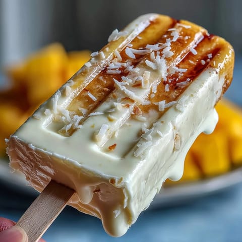 Mango Greek Yogurt Popsicles