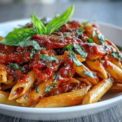 Vegan Creamy Red Pepper Pasta