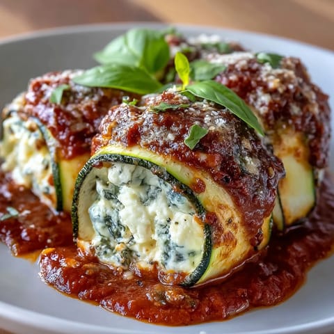 Keto Zucchini Lasagna Roll-Ups