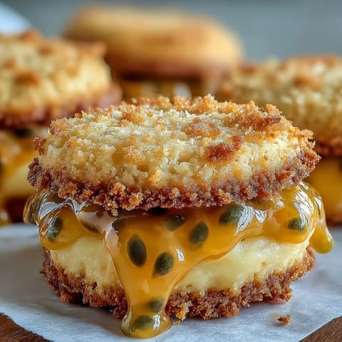 Passionfruit Curd Butter Cookies