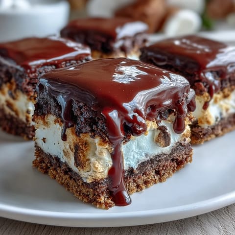 Sweet and tangy apple slices dipped in smooth chocolate, sprinkled with graham cracker crumbs, and drizzled with melted marshmallow for a playful treat.