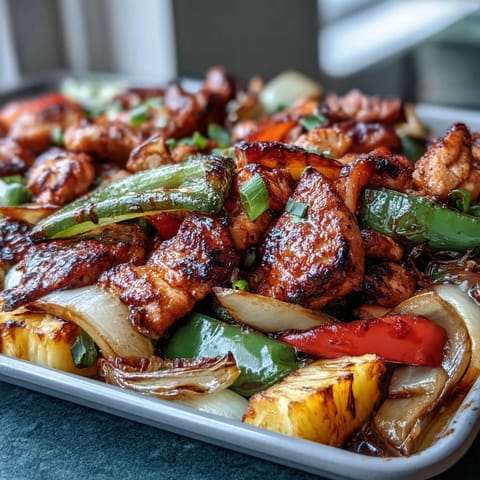 Chicken Pineapple Sheet Fajitas