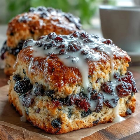 Golden-baked blueberry lemon sourdough scones, tender crumb bursting with juicy fruit and lemon aroma.  