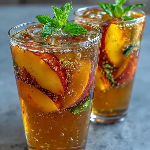 Mango Peach Sparkling Tea