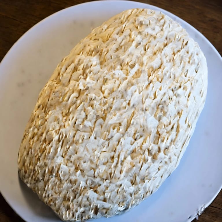 This vegetarian Snowy Pinecone Centerpiece features almond scales and fresh herbs, ready to serve!