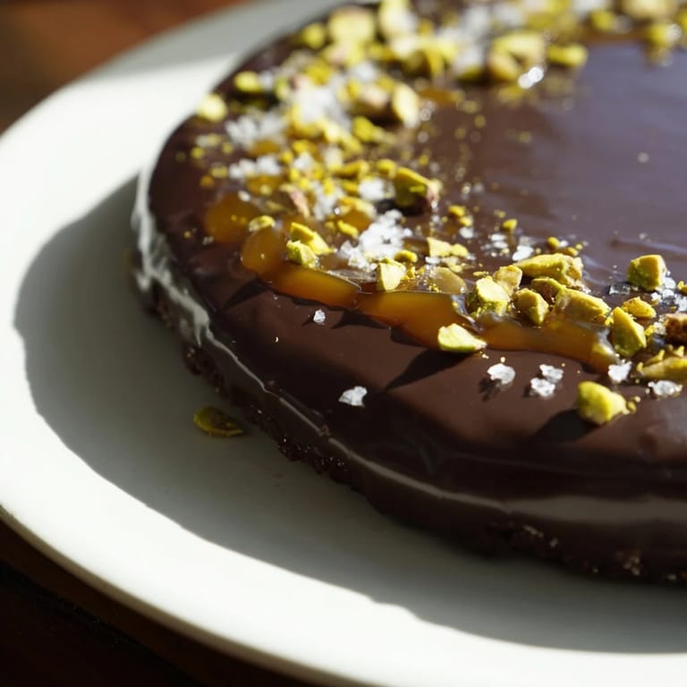 This homemade pistachio salted caramel bark features a glistening caramel layer with sprinkled pistachios and salt.