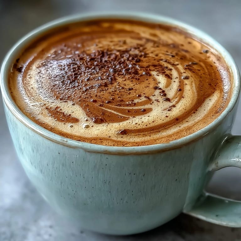 Two warm cups of Hot Hojicha Latte with rich caramel hues, ready to enjoy on a chilly morning.