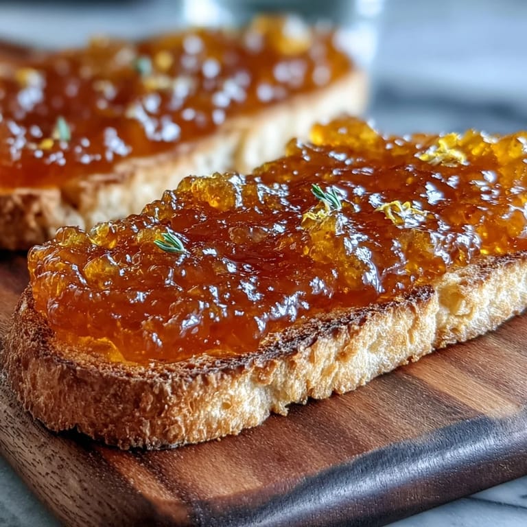 A spoonful of dandelion jelly, its soft texture and subtle floral taste adding elegance to any dish.